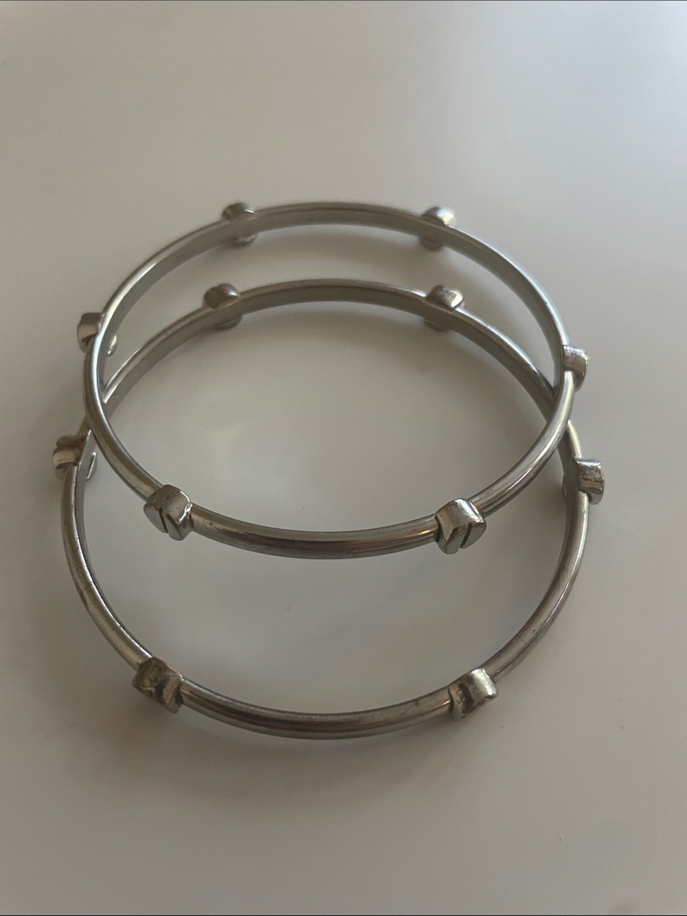 Michael Khors Silver Knot Accent Bangle Bracelets - Women Jewelry